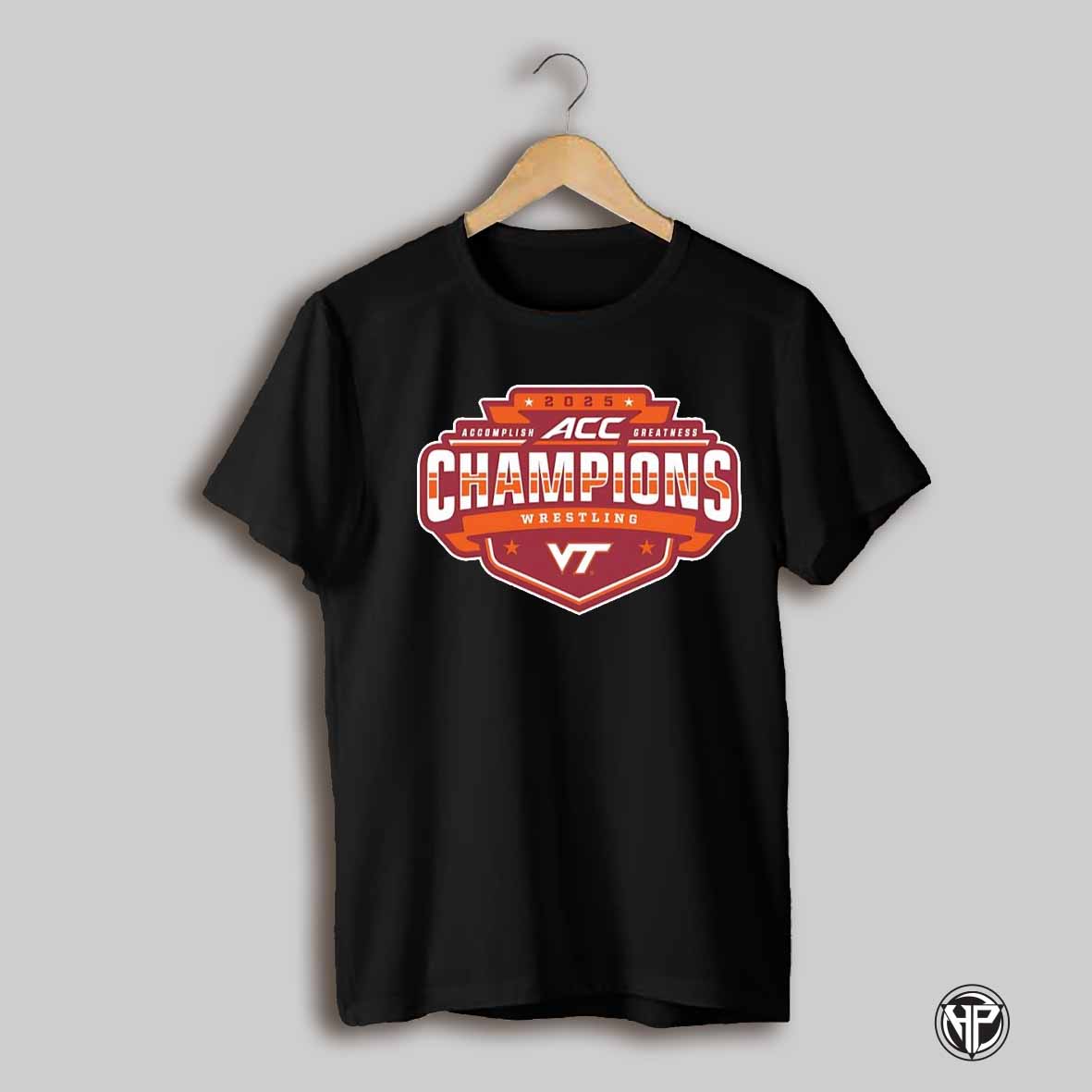 Virginia Tech Hokies 2025 Acc Wrestling Conference Tournament Champions Shirt