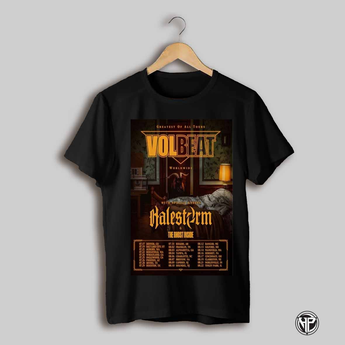 Volbeat Greatest Of All Tour 2025 Poster T Shirt
