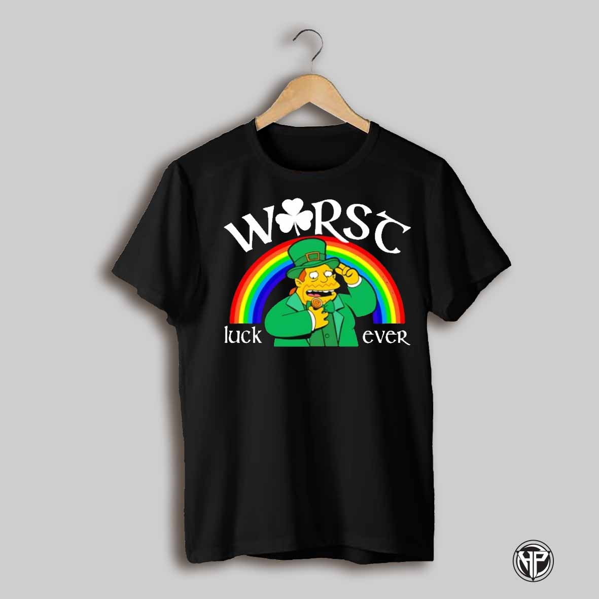 Worst Luck Ever St Patricks Day Simpson Rainbow Shirt