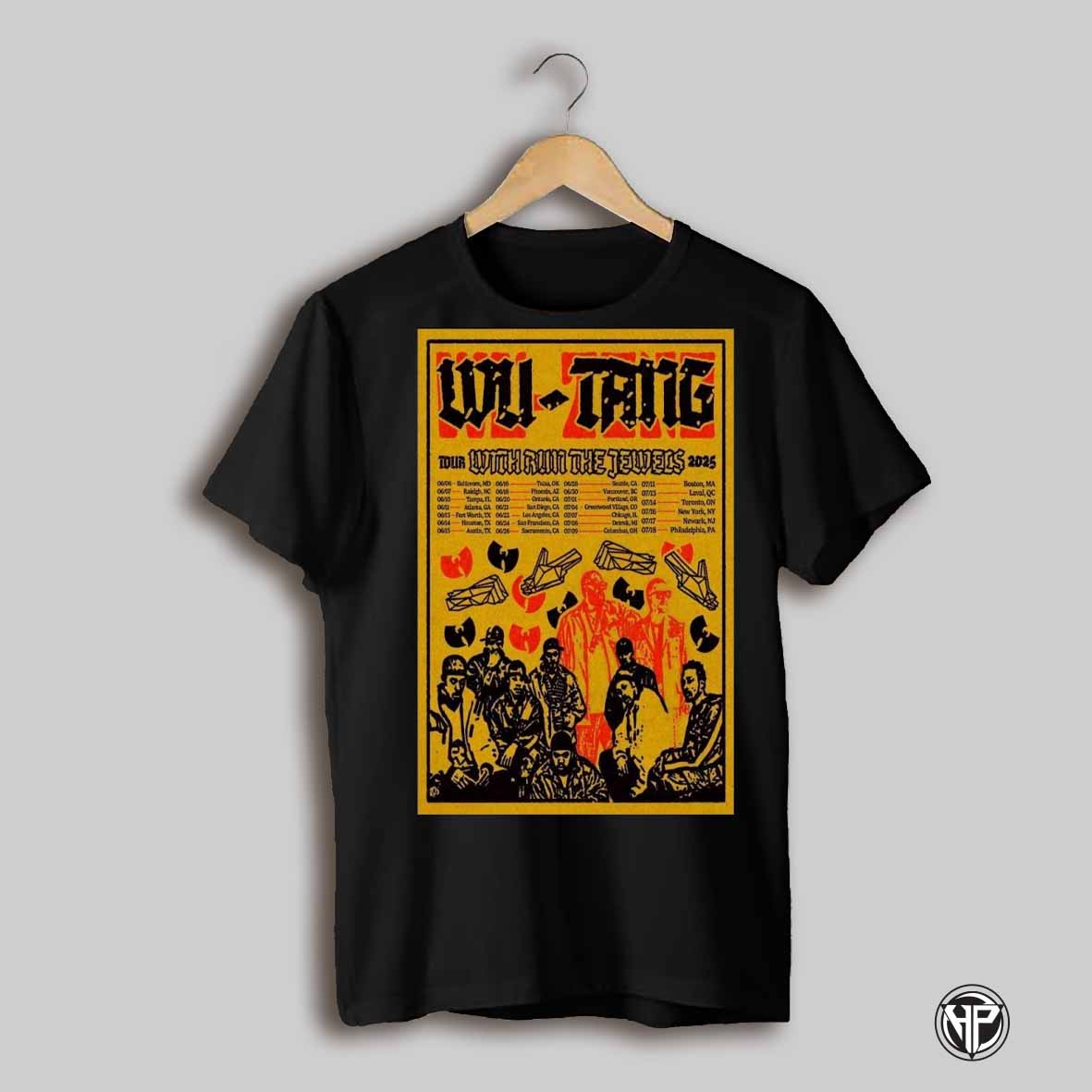 Wu Tang Clan Tour With Run The Jewels Tour 2025 Poster T Shirt