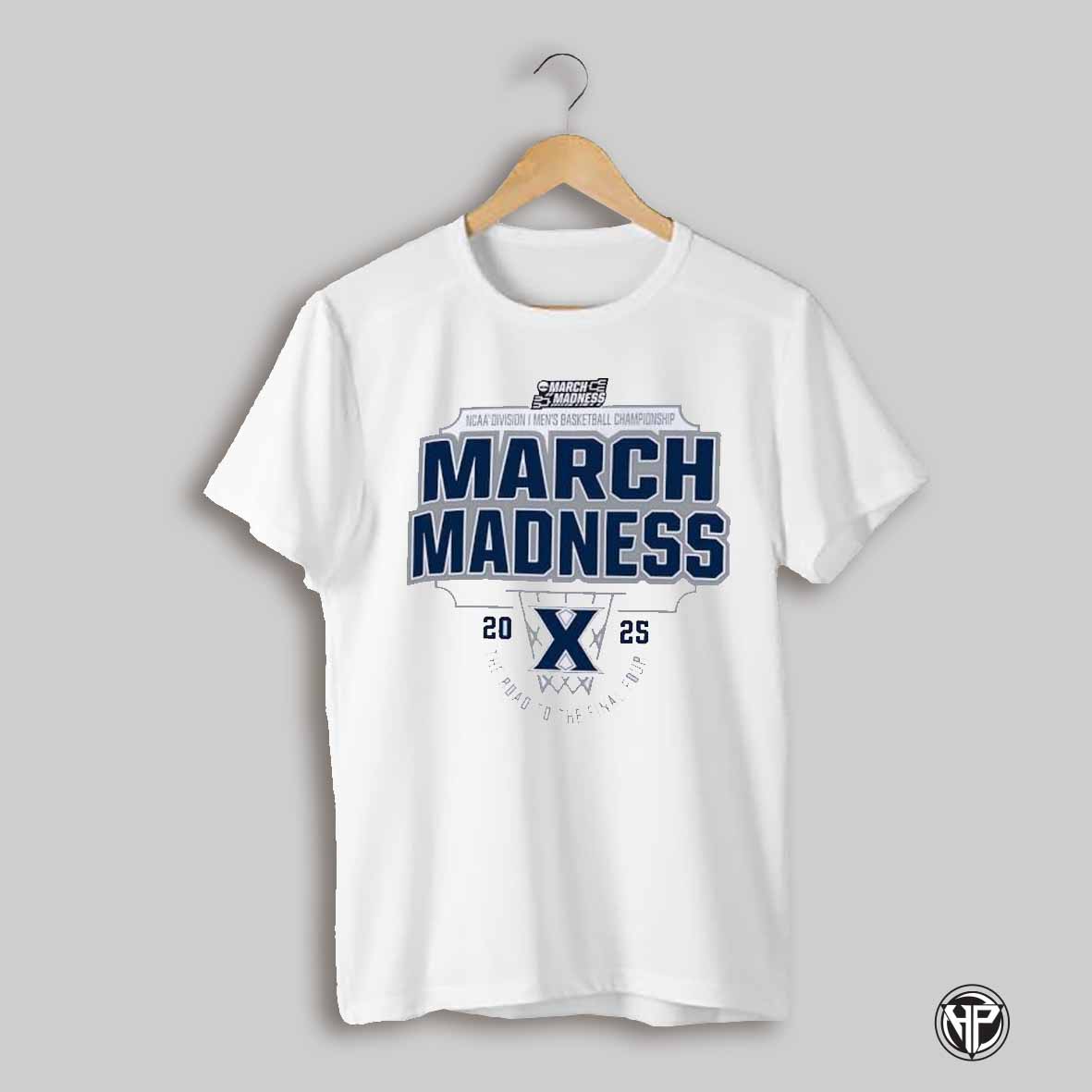 Xavier Musketeers 2025 Division I Mens Basketball Championship March Madness The Road To The Final Four Shirt
