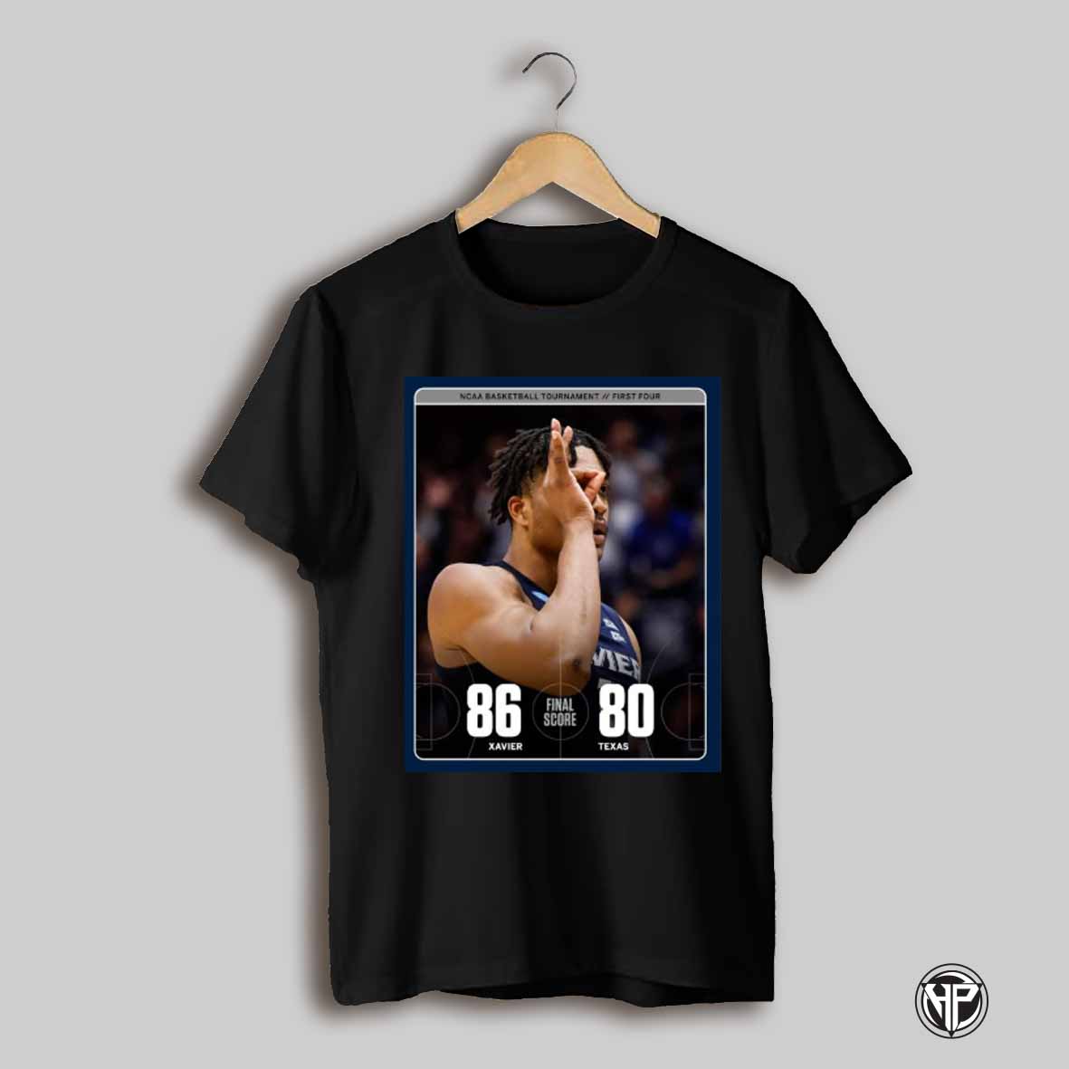 Xavier Musketeers Vs Texas Longhorns Final Score 86 80 Ncaa Basketball Tournament Poster T Shirt
