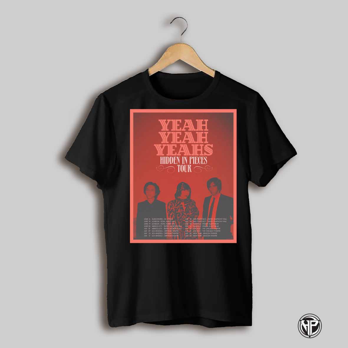 Yeah Yeah Yeahs Hidden In Pieces Tour 2025 T Shirts