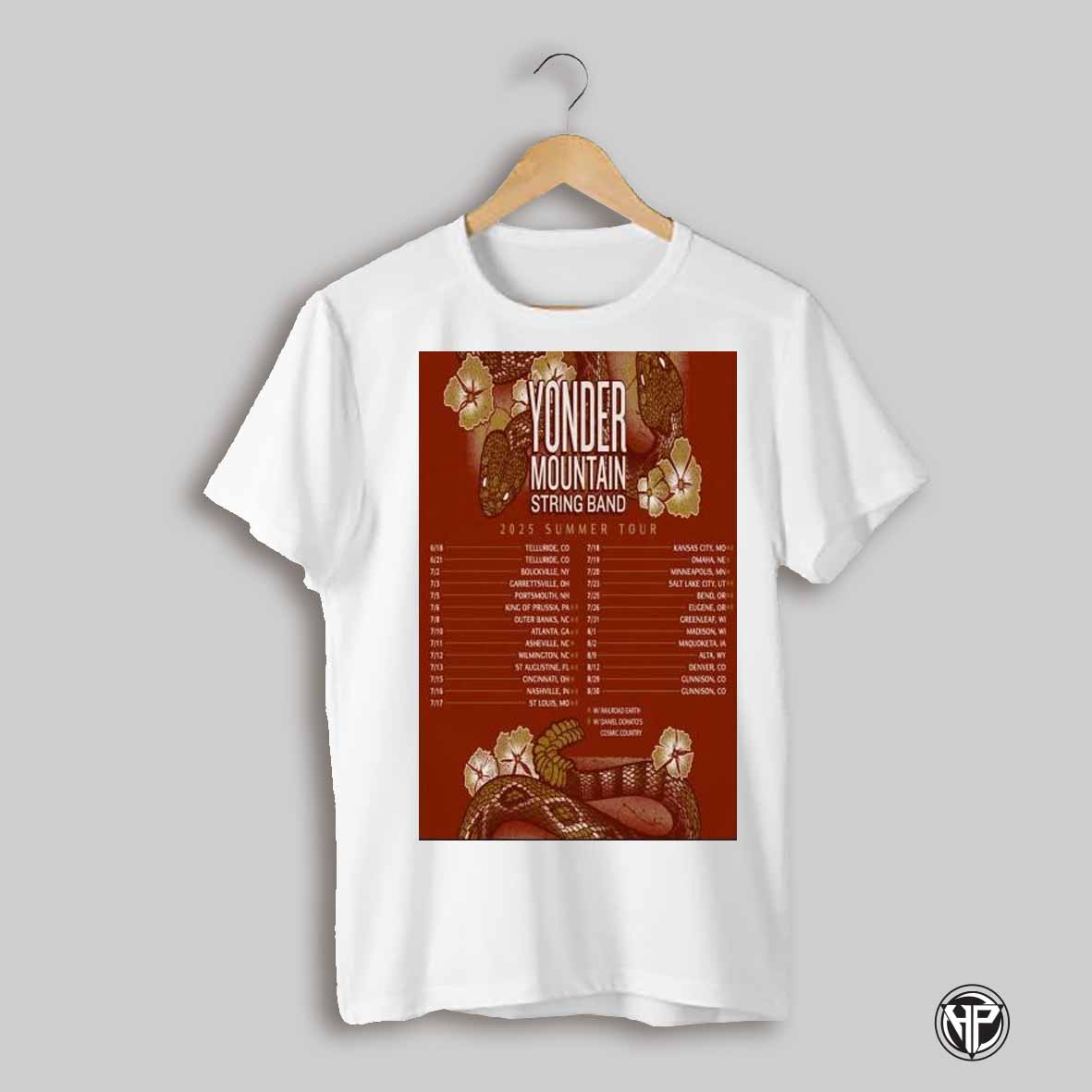 Yonder Mountain String Band 2025 Summer Tour T Shirts