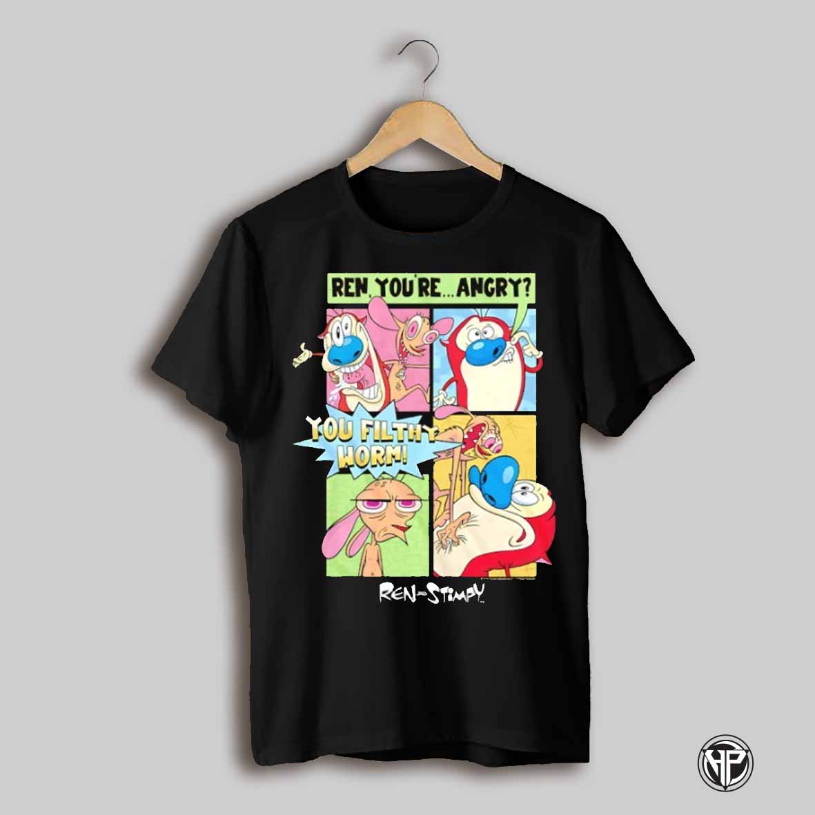 You Filthy Worm Ren And Stimpy Shirt
