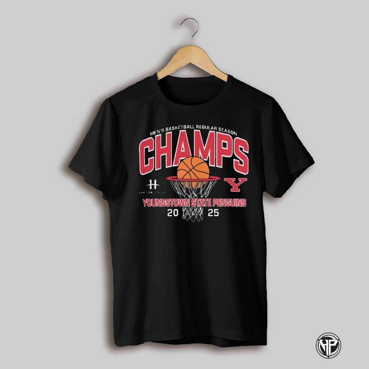 Youngstown State Penguins 2025 Horizon Mens Basketball Champions T Shirts
