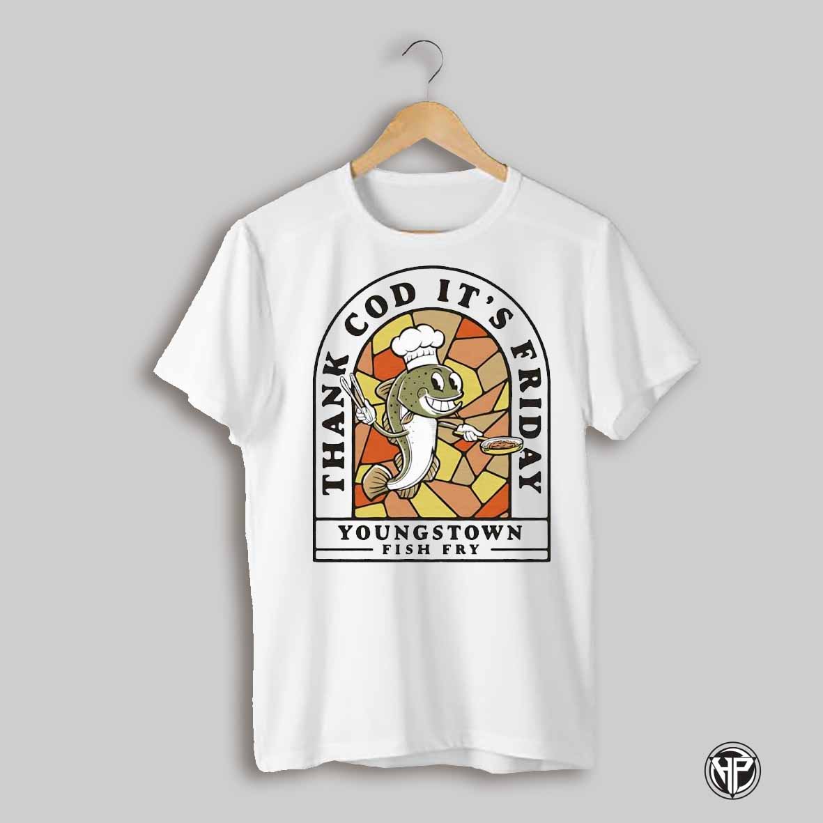 Youngstown Fish Fry Thank God Its Friday Vintage Shirt