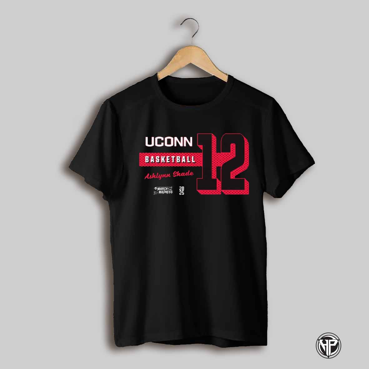 Ashlynn Shade Number 12 Uconn Huskies Basketball 2025 Ncaa March Madness T Shirt