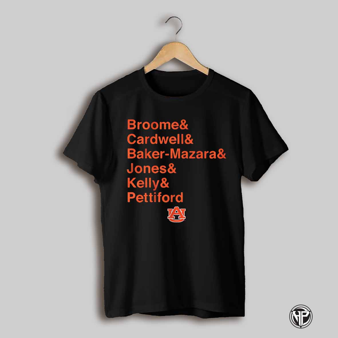 Auburn Tigers Basketball Broome Cardwell Baker Mazara Jones Kelly Pettiford Shirt