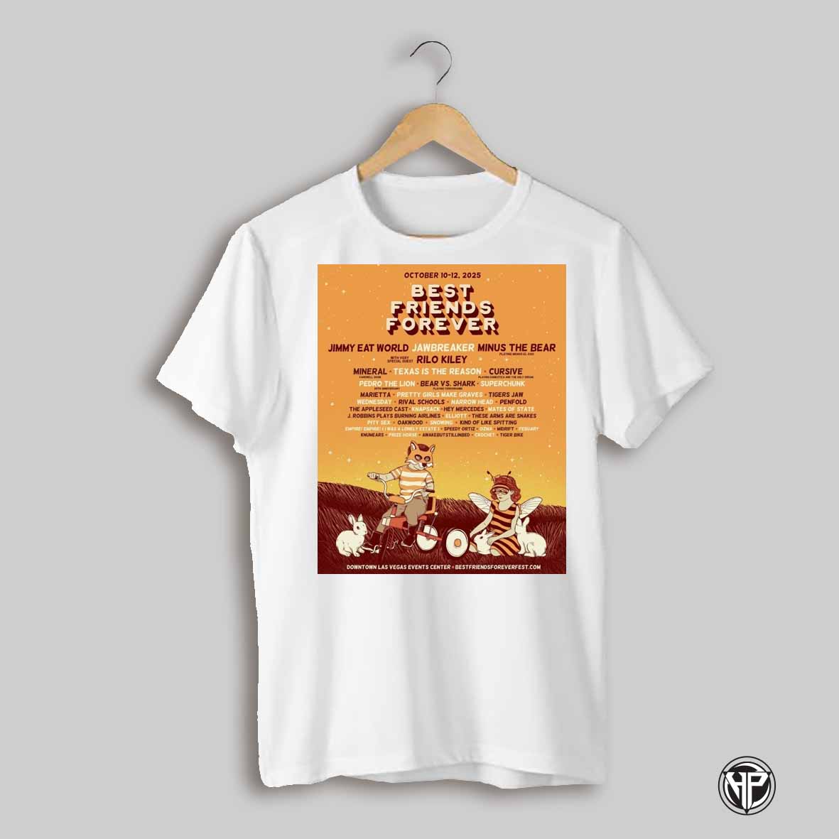 Best Friends Forever Jimmy Eat World Jawbreaker Minus The Bear October 10 12 2025 Poster T Shirt