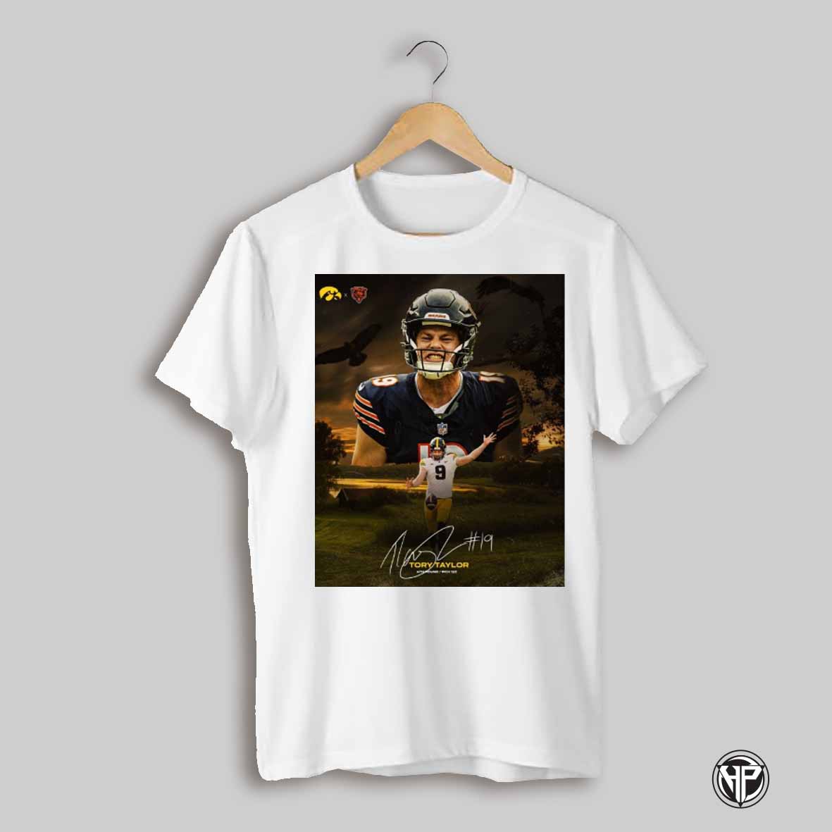 Chicago Bears Tory Taylor 4th Round Pick 122 From Iowa City To The Windy City Signature Poster T Shirt