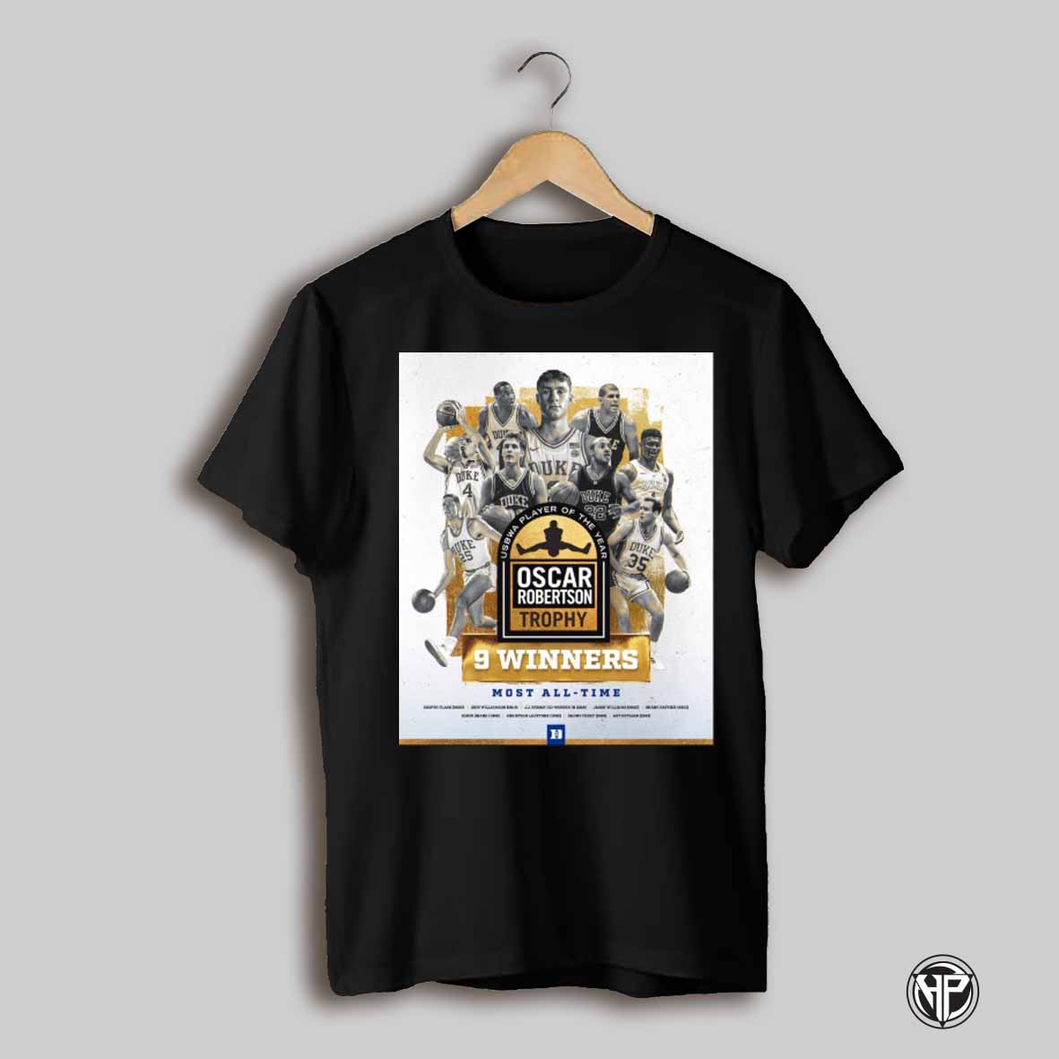 Duke Mens Basketball Usbwa Player Of The Year Oscar Robertson Trophy 9 Winners Most All Time Poster T Shirt