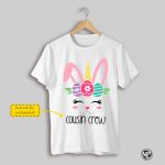 Easter Bunny Unicorn Cousin Crew Matching Family T Shirts