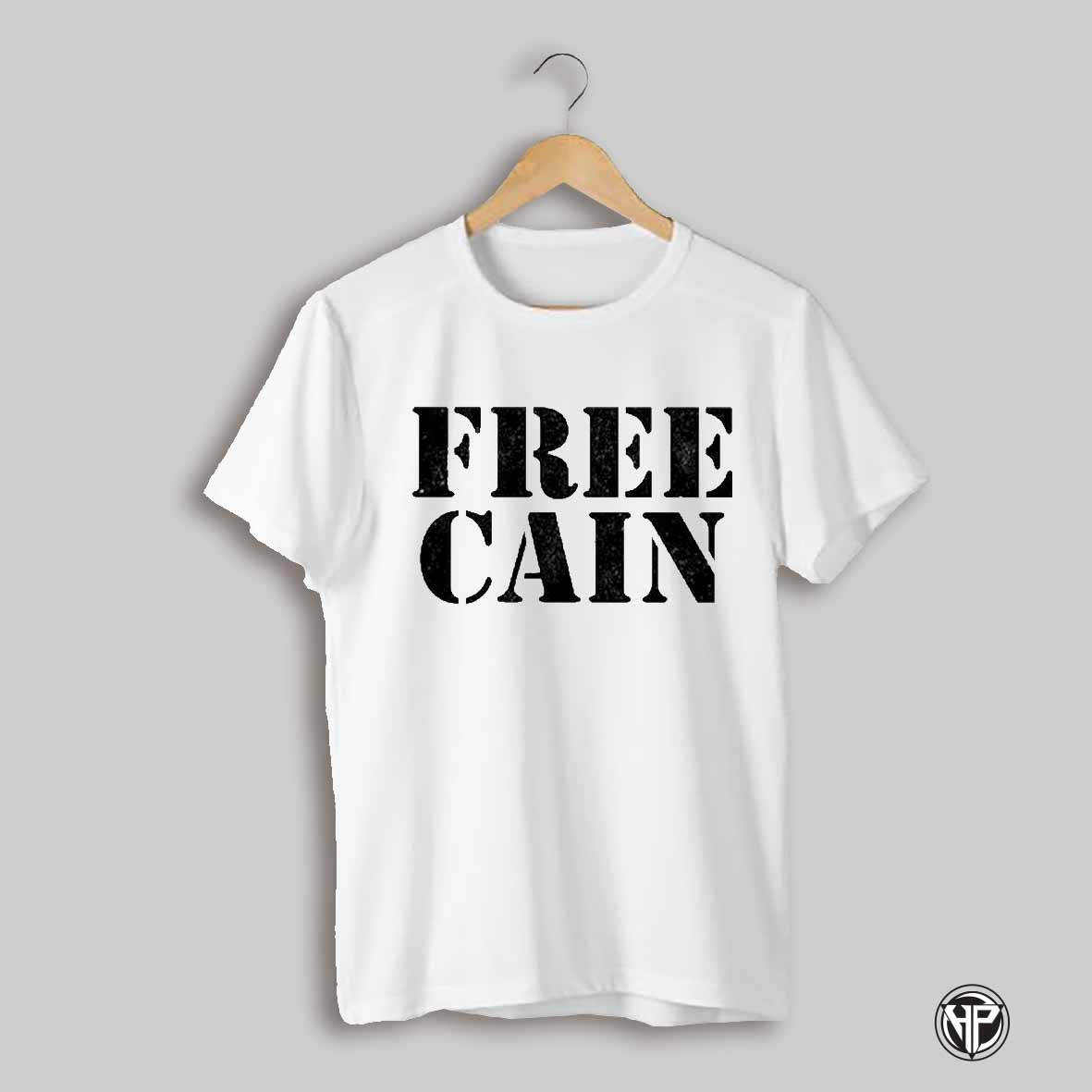 Gerald Meerschaert Wearing Free Cain T Shirt