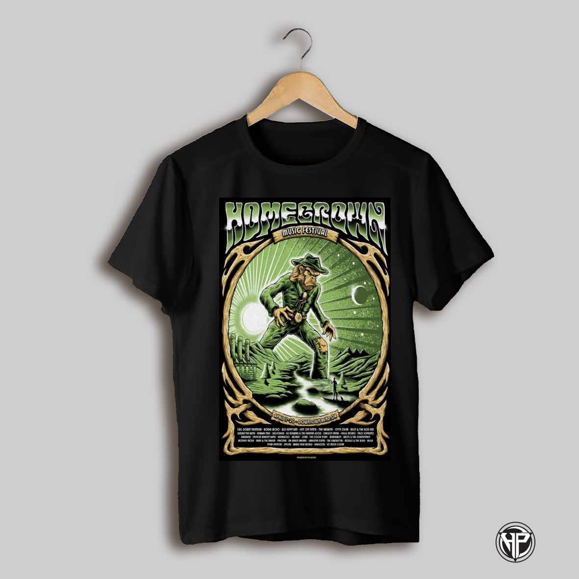 Homegrown Music Festival Bend Or 2025 April 17 20 Poster Shirt