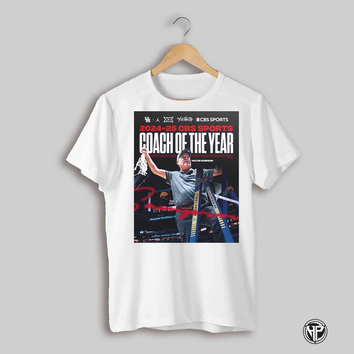Houston Cougars Basketball 2024 25 Cbs Sports Coach Of The Year Kelvin Sampson Signature Poster T Shirt