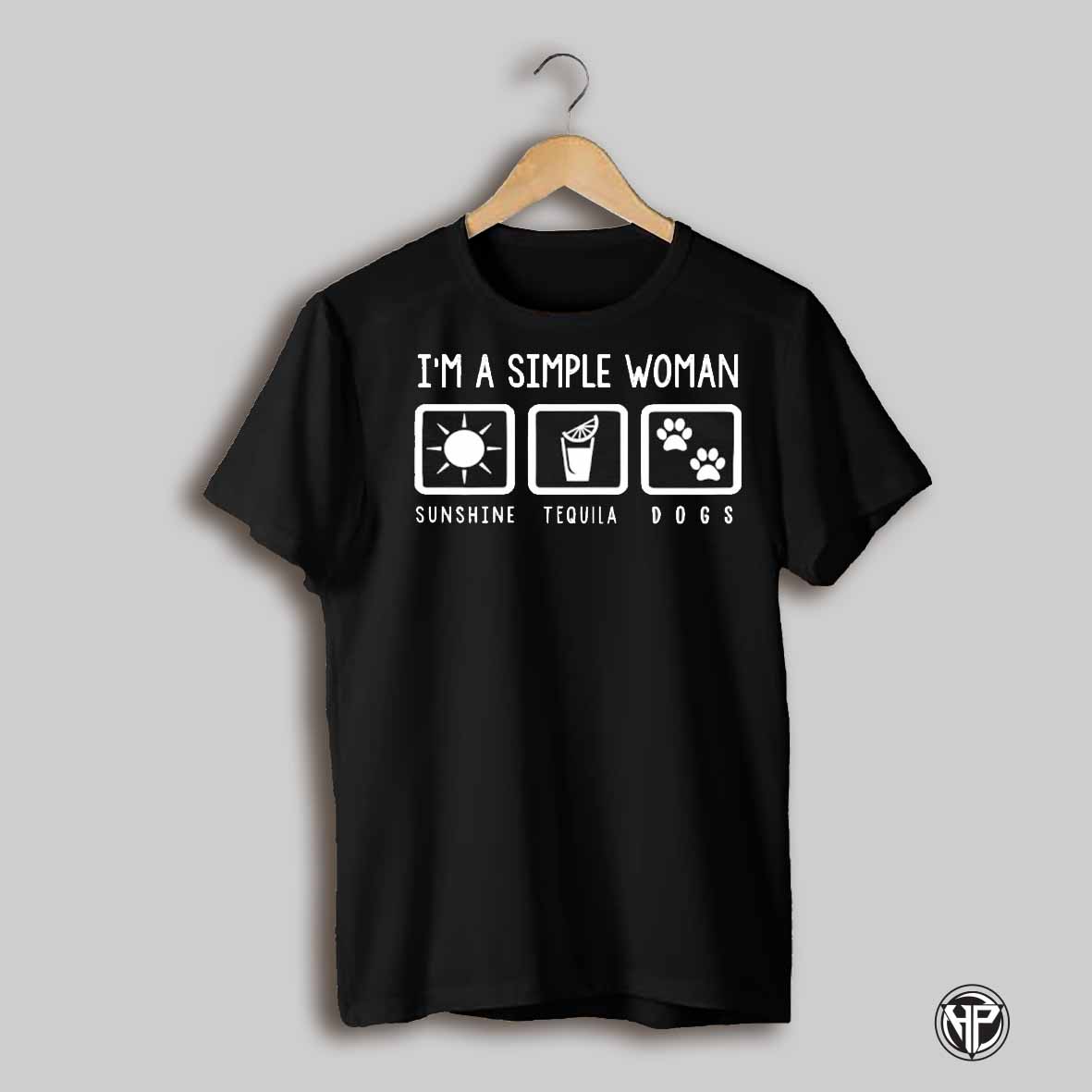 Im A Simple Woman Sunshine Tequila Dogs Shirt