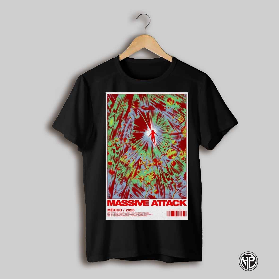 Massive Attack Apr 2 4 5 2025 Mexico Tour Poster T Shirt