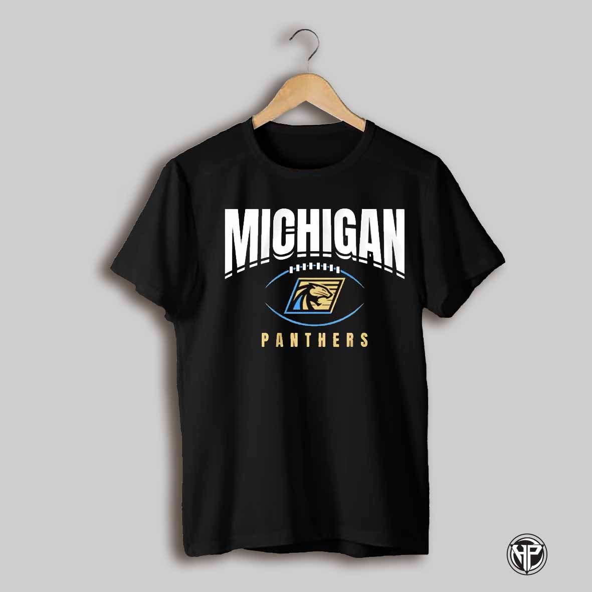 Michigan Panthers Football Outline Shirt