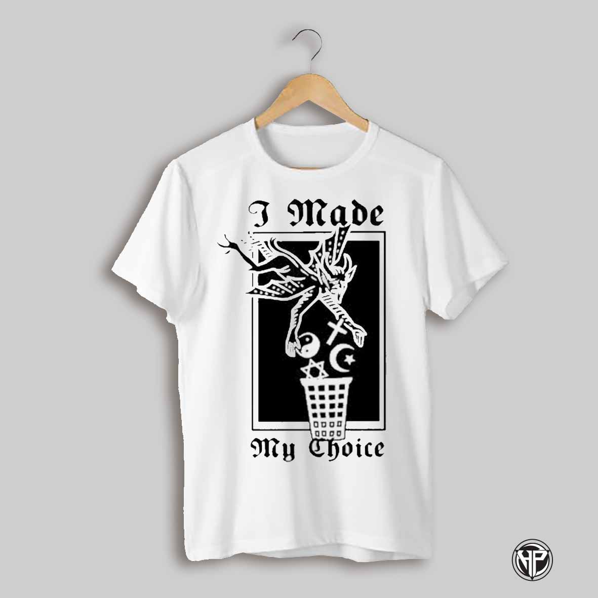 Neronoir I Made My Choice White T Shirt