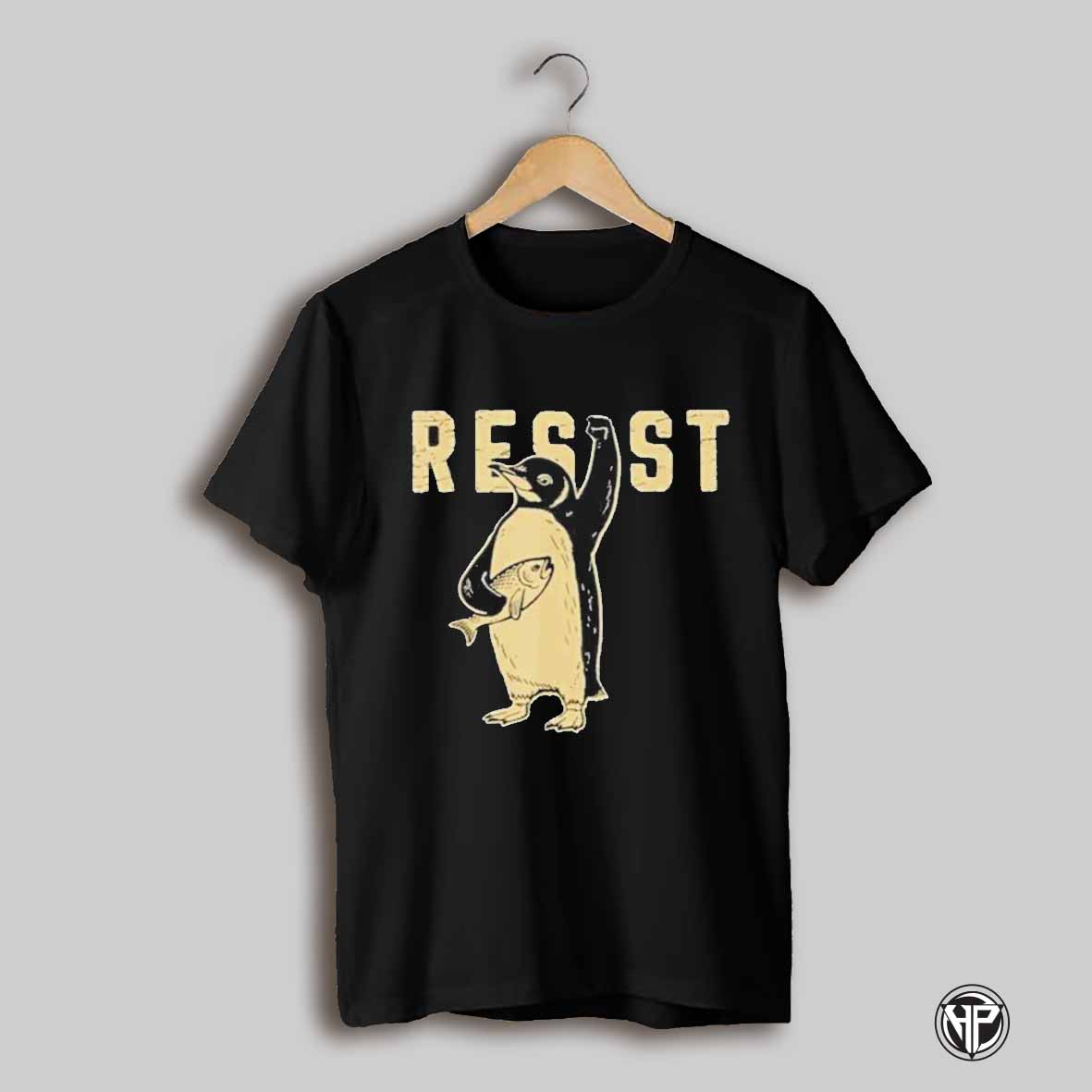 Penguin Flippers Up Resist T Shirt