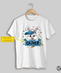 Personalized Easter Bunny Toddler T Shirt