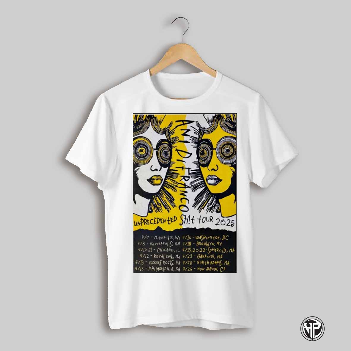 Poster Ani Difranco Unprecedented Sht Tour 2025 4 7 Milwaukee Wi 4 8 Minneapolis Mn T Shirt