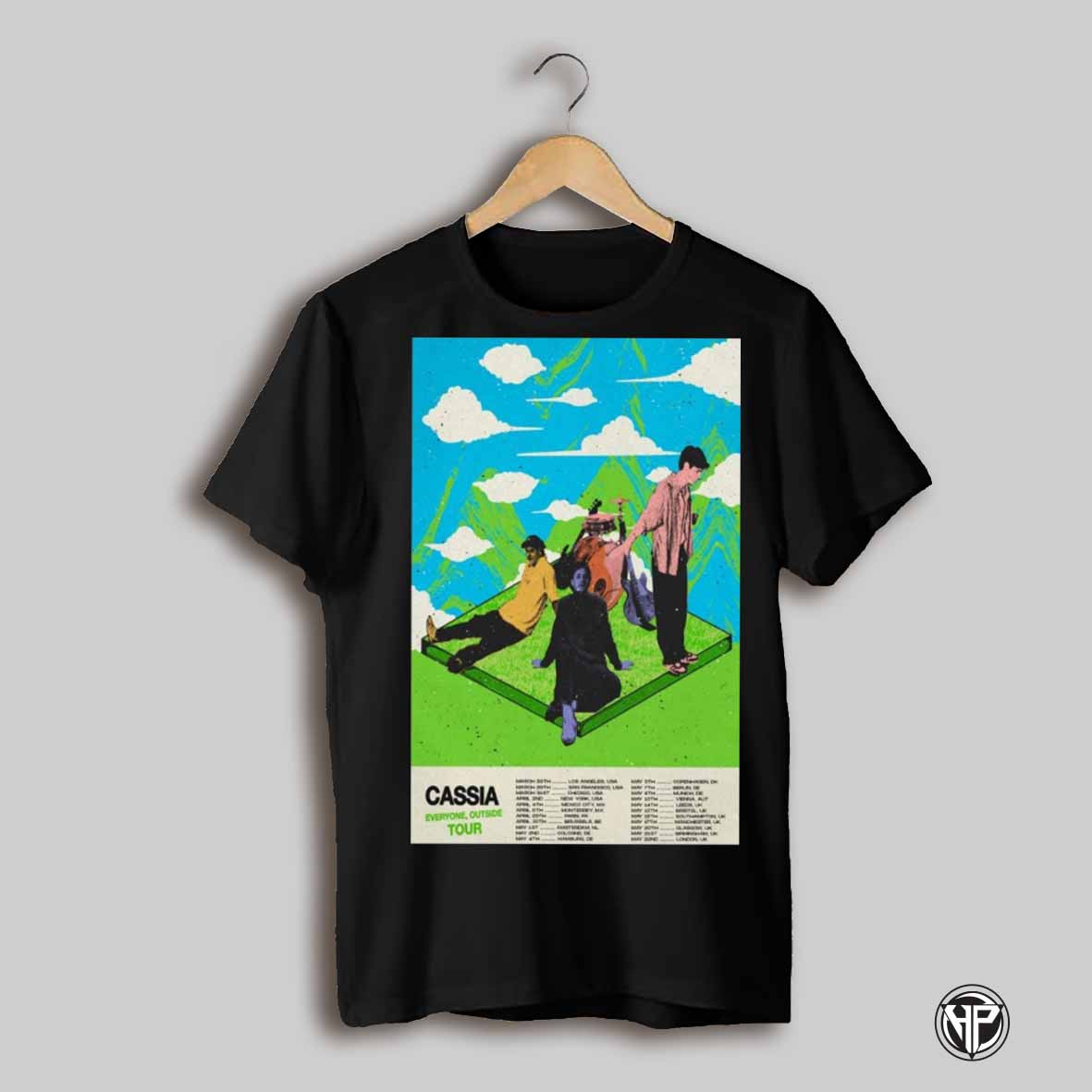 Poster Cassia Everyone Outside Tour 2025 March 26th Los Angeles Usa March 29th San Francisco Usa T Shirt