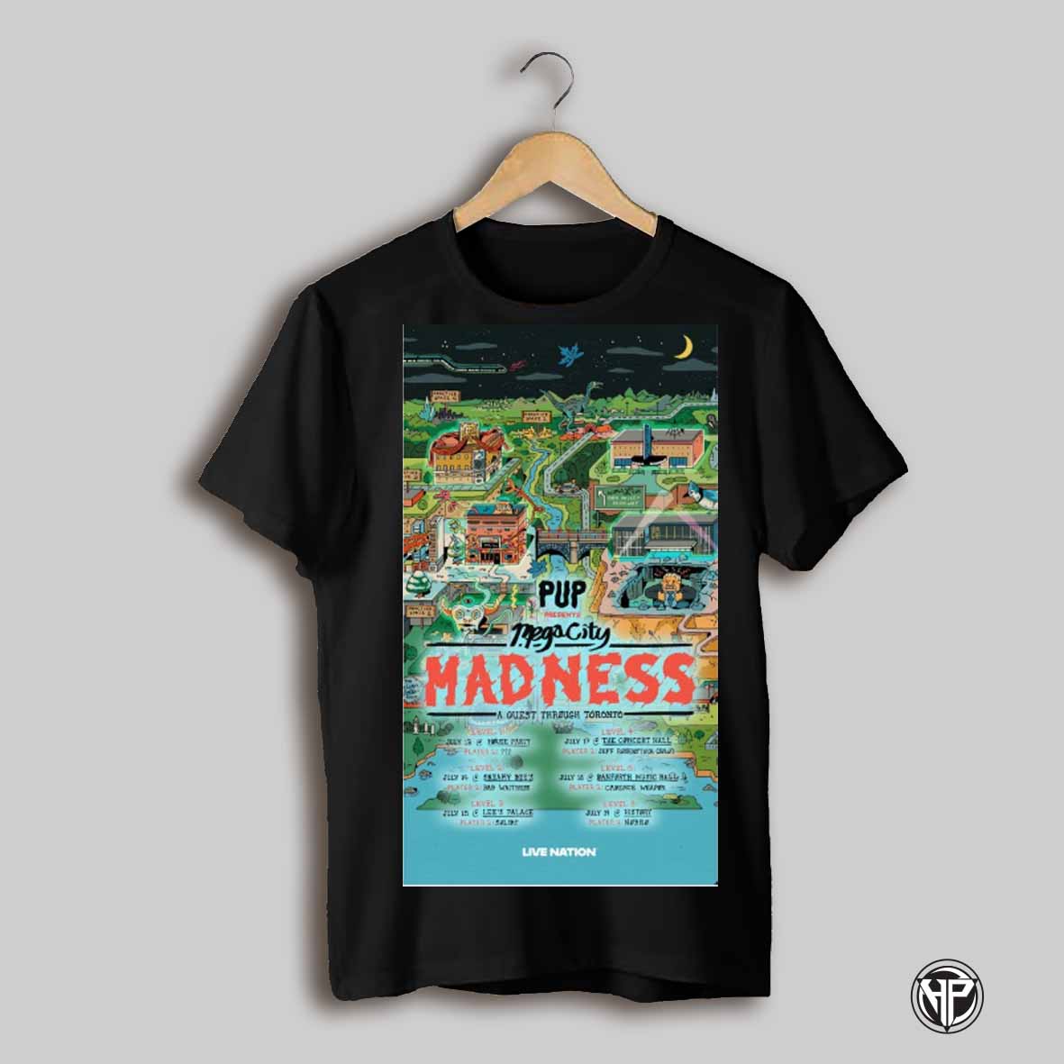 Poster Pup Presents Megacity Madness A Guest Through Toronto Six Shows July 13 19 2025 Tour T Shirt