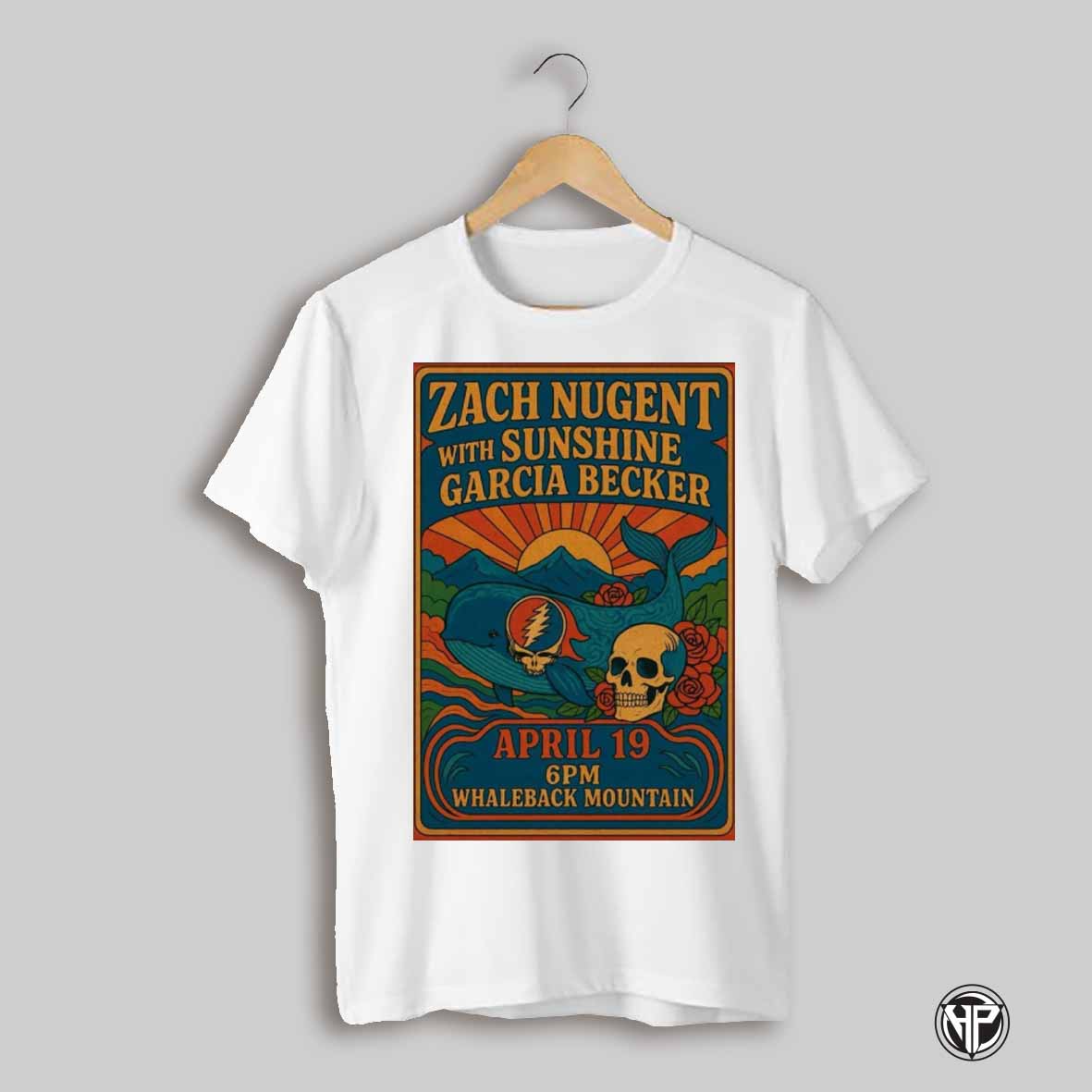 Poster Zach Nugent With Sunshine Garcia Becker April 19 2025 Whaleback Mountain In Enfield Nh T Shirt