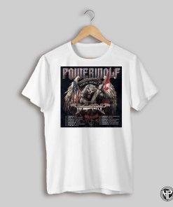 Powerwolf North American Tour 2025 With Special Guest Dragonforce 09 17 Toronto On Rebel Poster Graphic T Shirt