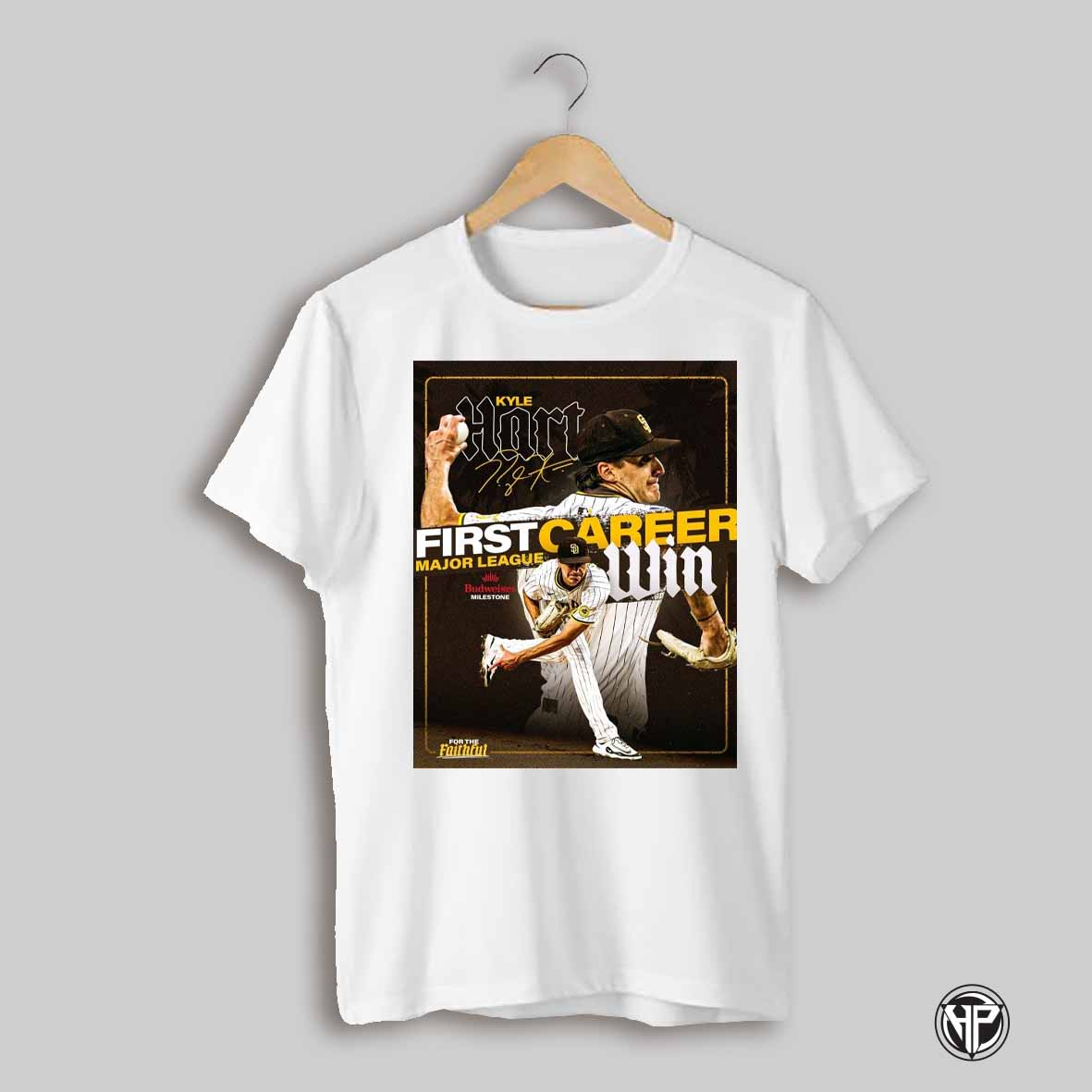 San Diego Padres Kyle Hart First Career Major League Win For The Faithful Signatures Poster T Shirt