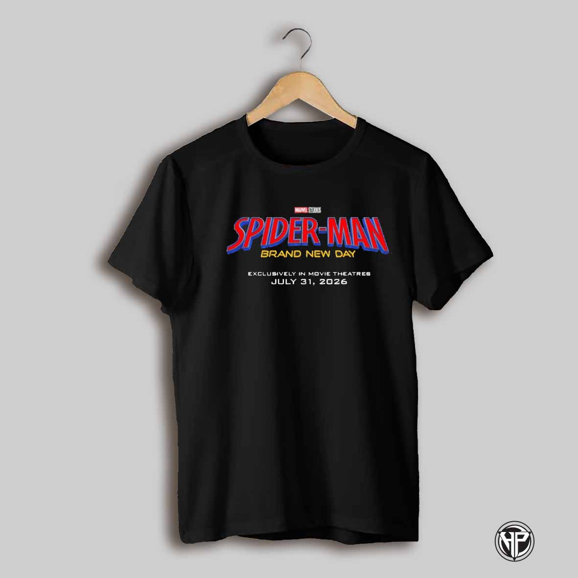 Spider Man Brand New Day Exclusively In Movie Theatres July 31 2026 Logo T Shirt