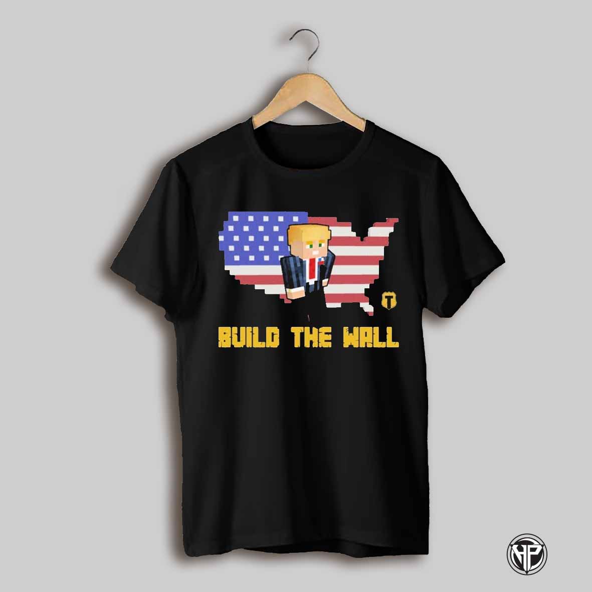 Trumpcraft Build The Wall American Flag T Shirts