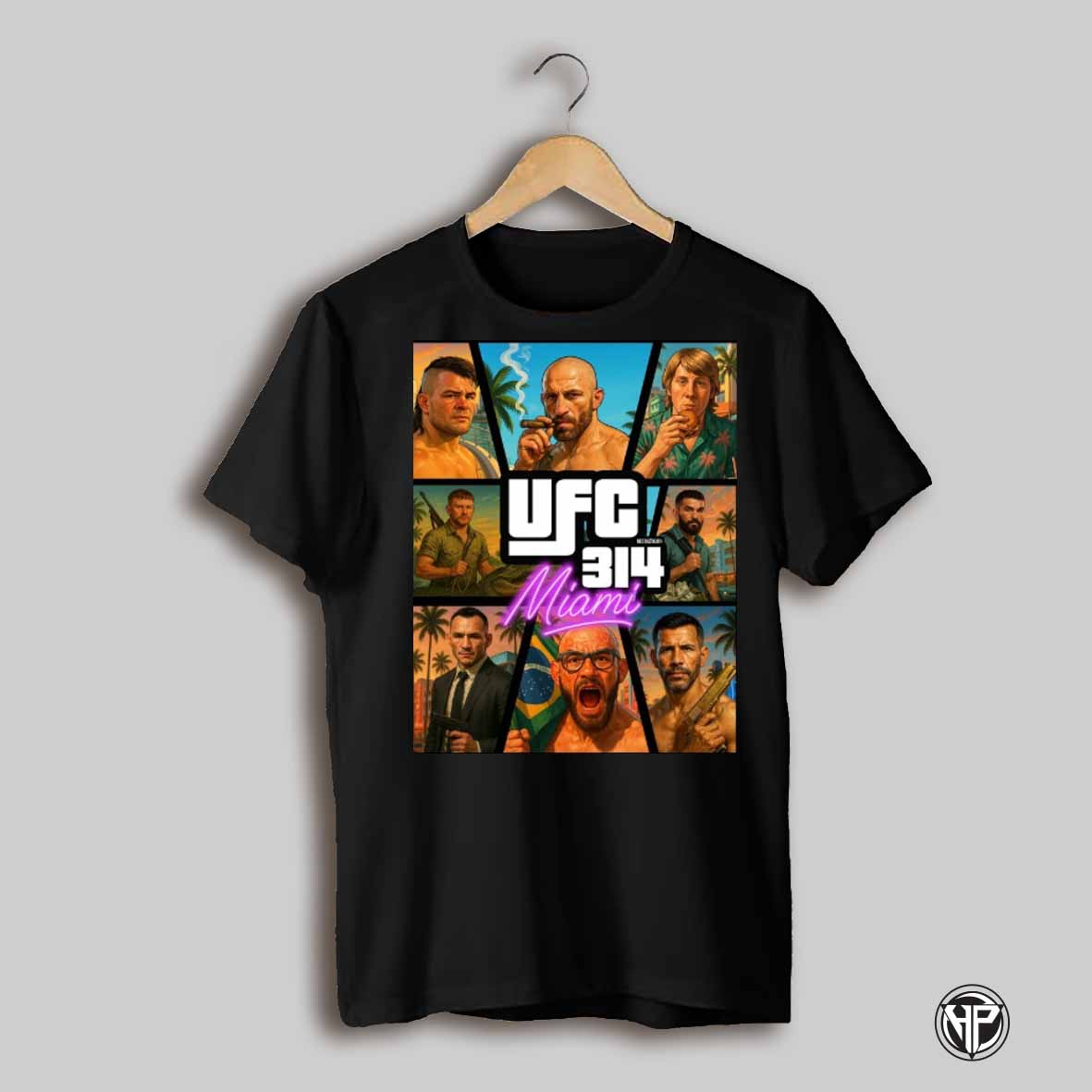Ufc 314 Gta Inspired April 12th 2025 Miami Florida West Till Death Poster T Shirt