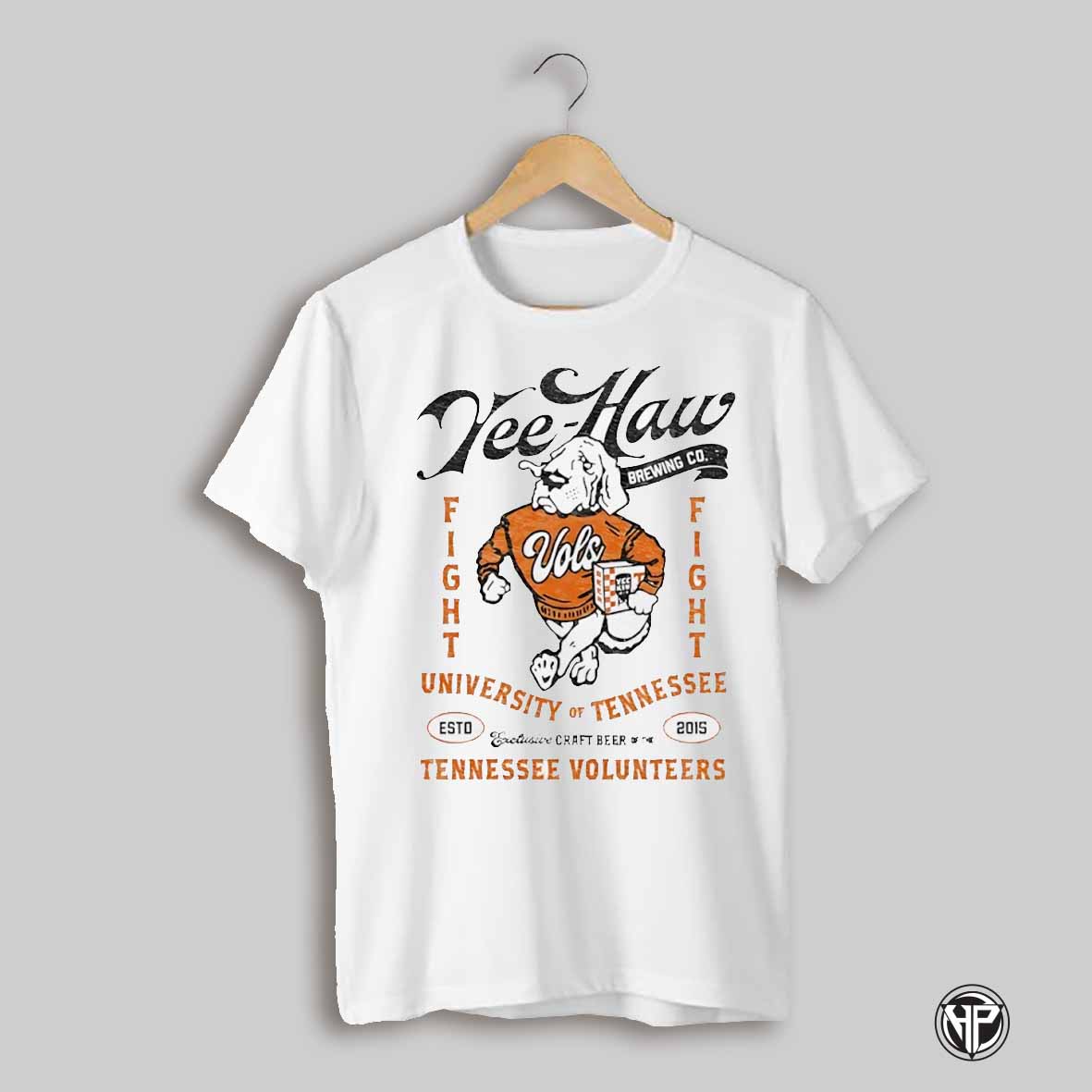 Yeehaw Strutting Smokey Tennessee Volunteers Baseball Shirt