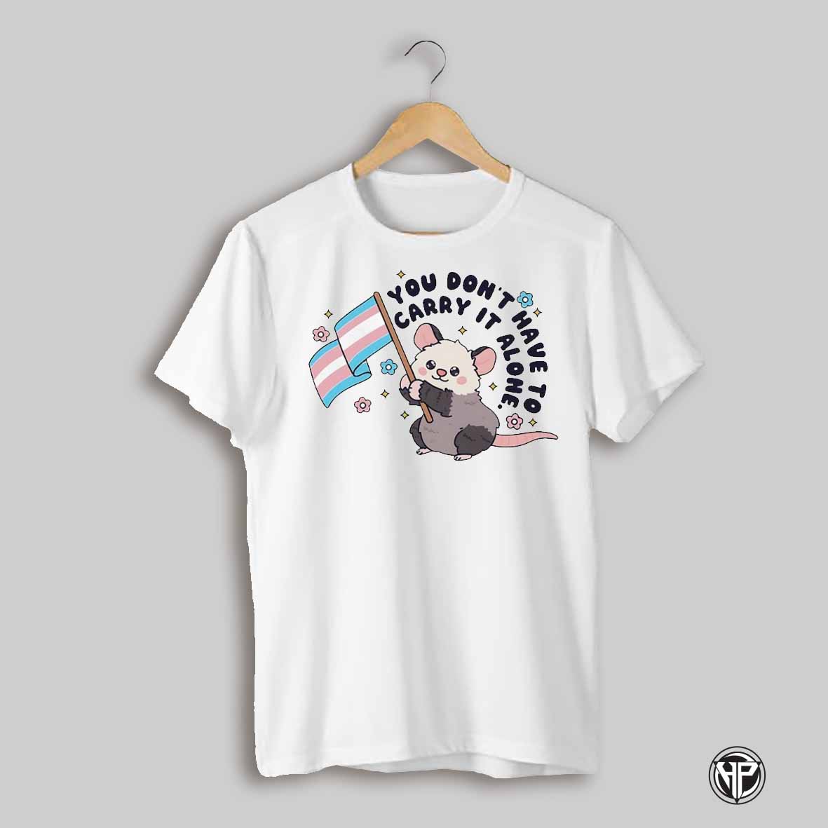 You Dont Have To Carry It Alone Trans Flag Shirt