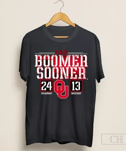 2025 Boomer Sooner Oklahoma Sooners Vs Michigan Wolverines 24 13 Score Shirt