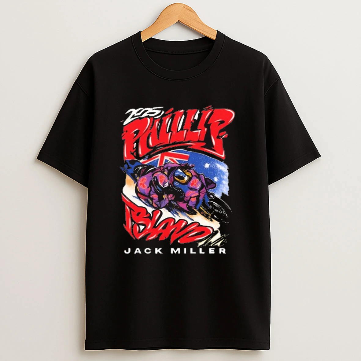 2025 Jm43 X Phillip Island Jack Miller Graphic Shirts