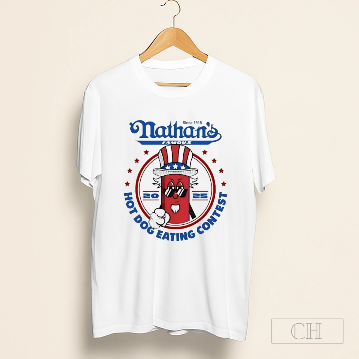 2025 Nathans Famous 4th Of July Hot Dog Eating Contest Shirt