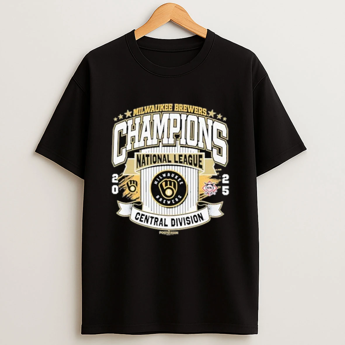 47 Milwaukee Brewers 2025 Division Champions Franklin Shirts