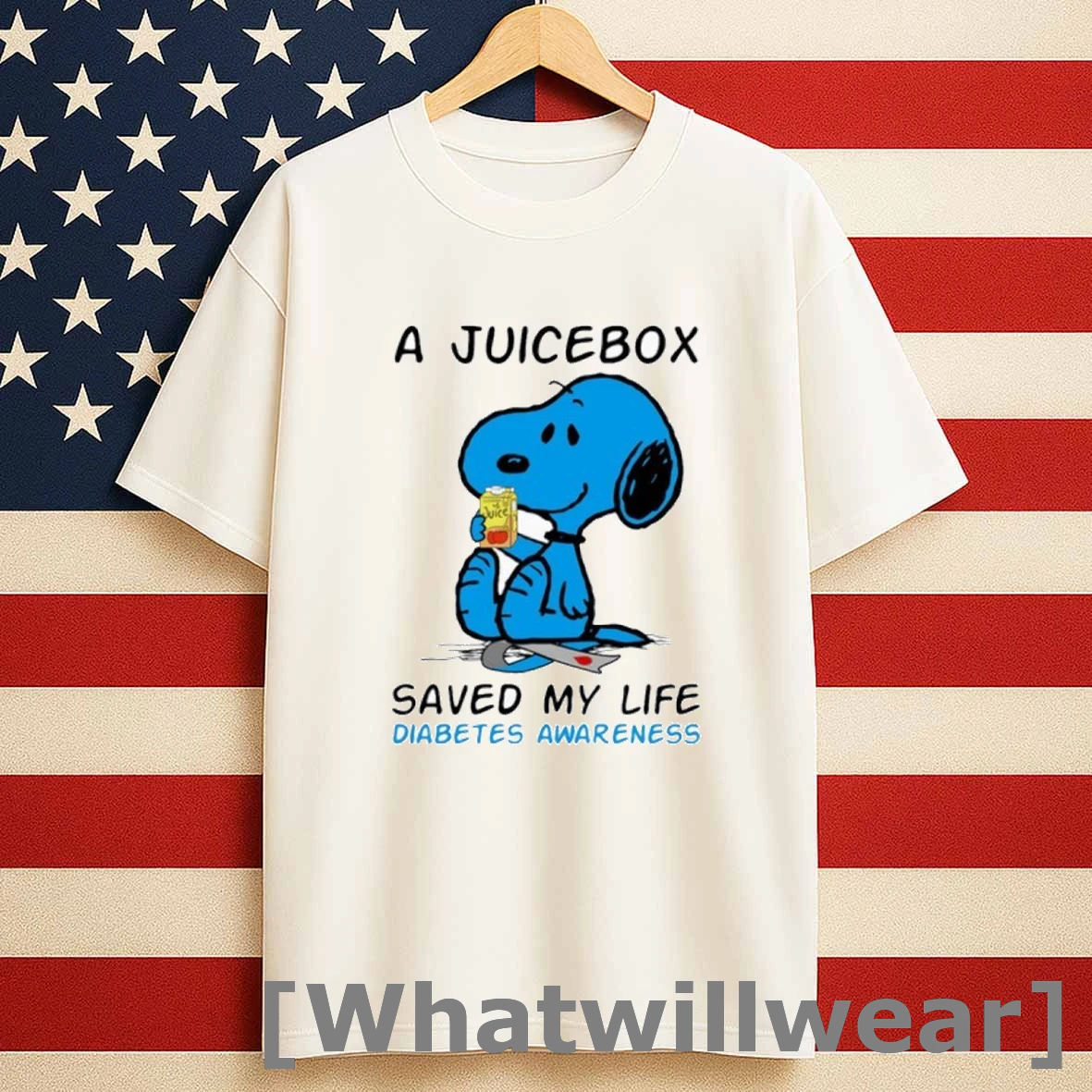 A Juicebox Snoopy Saved My Life Diabetes Awareness Shirts