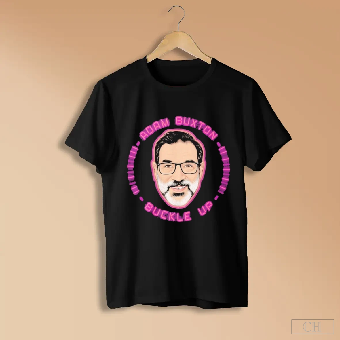 Adam Buxton Buckle Up Big Head Shirts