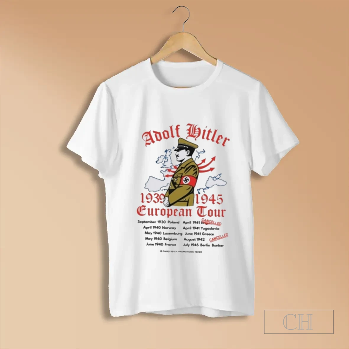 Adolf Hitler European Tour 1939 1945 Shirts