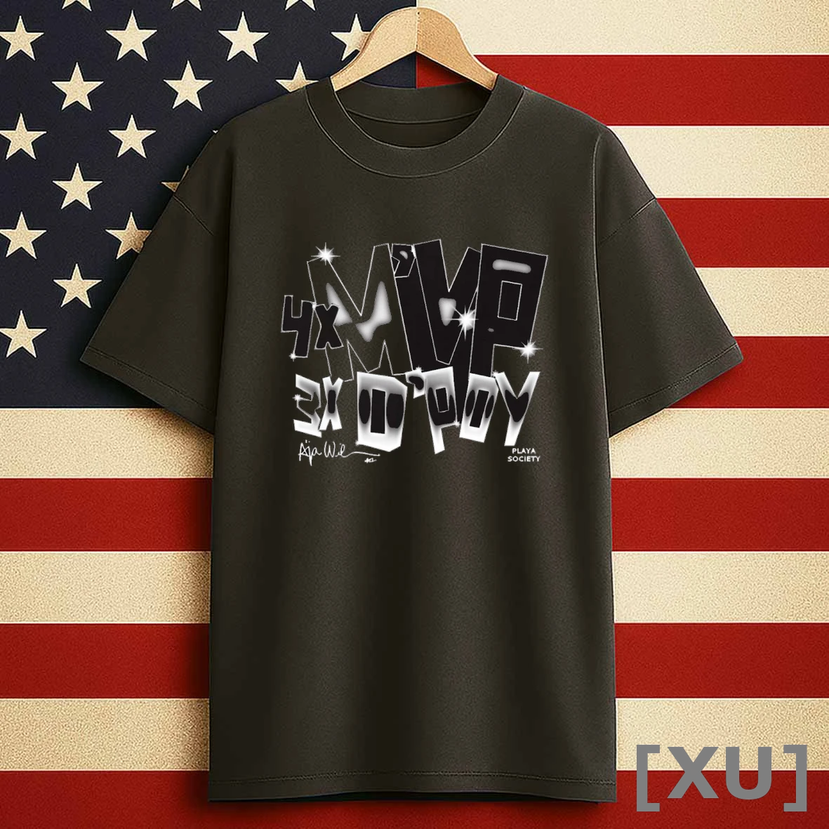 Aja Wilson 2025 Wnba 4x Mvp 3x Dpoy Las Vegas Aces Playa Society Signature Shirts