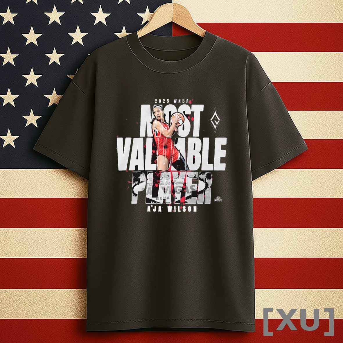 Aja Wilson Las Vegas Aces 2025 Wnba Most Valuable Player Graphic Shirts