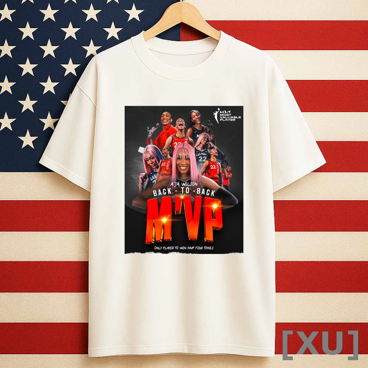 Aja Wilson Las Vegas Aces Back To Back Mvp Only Player To Win Mvp Four Times Shirts
