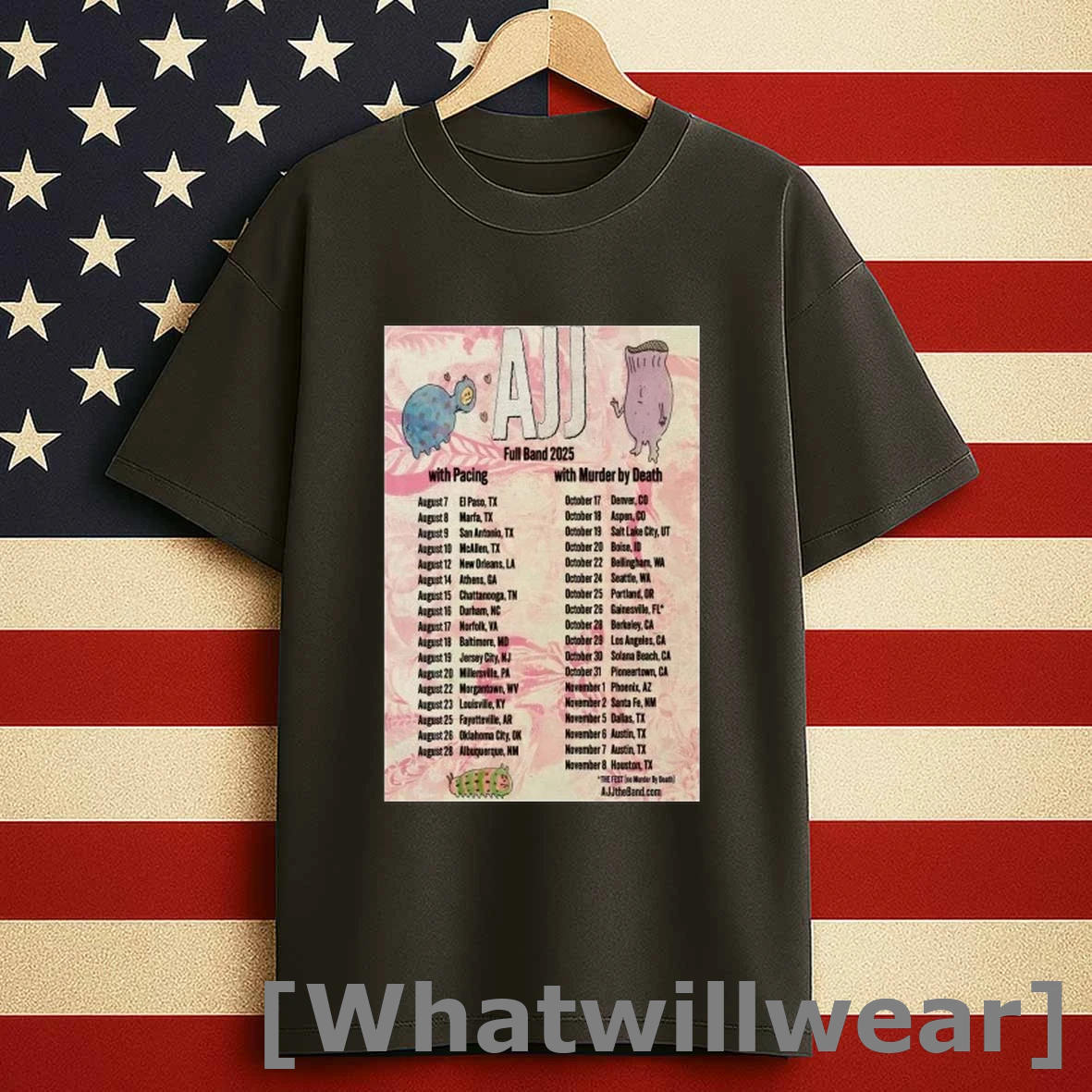 Ajj Band Tour 2025 Shirts
