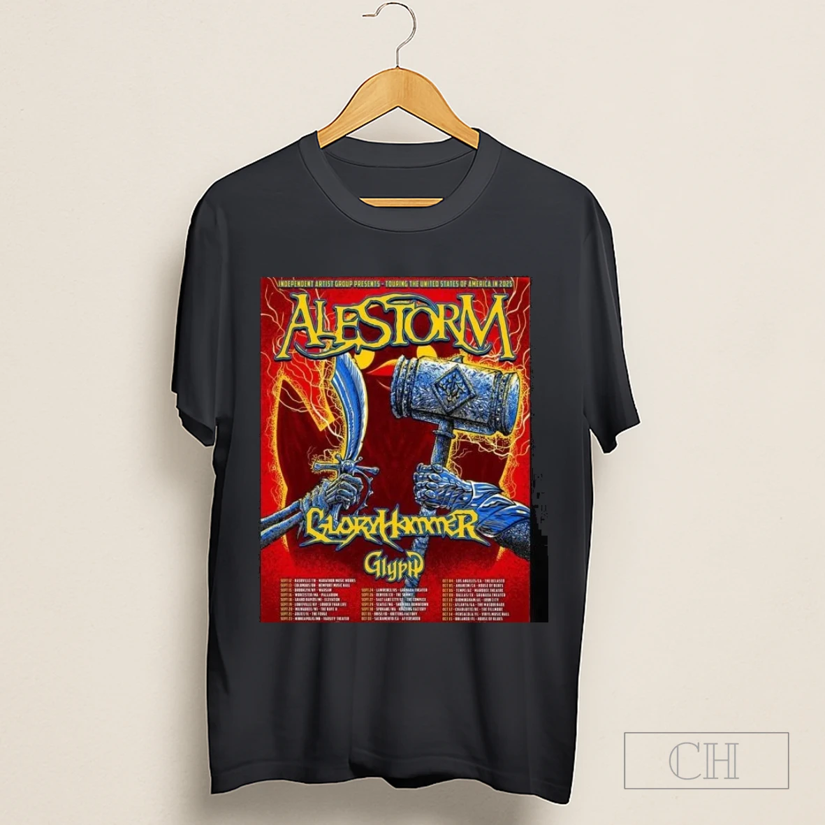 Alestorm Touring The United States Of America In 2025 Shirt