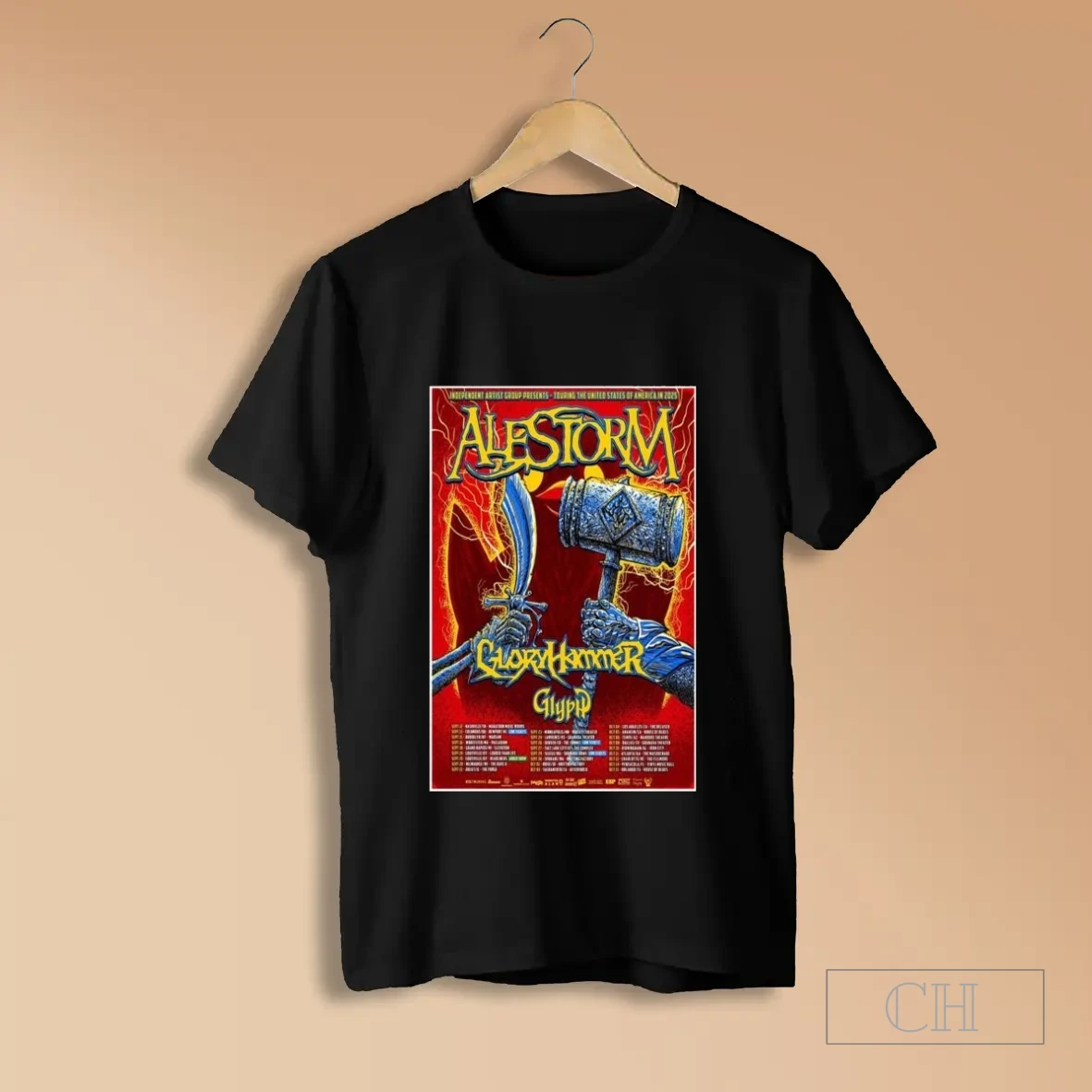 Alestorm Usa Tour 2025 T Shirts